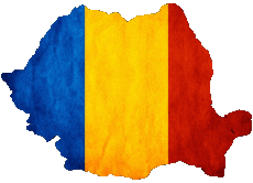 Flags Europe Romania Map 