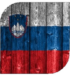 Drapeaux Europe Slovénie Carré 