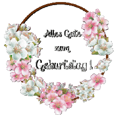 Messages German Alles Gute zum Geburtstag Blumen 017 