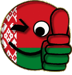 Banderas Europa Bielorrusia Smiley - OK 