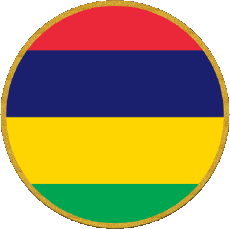 Flags Africa Mauritius Round 
