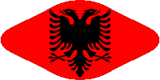 Fahnen Europa Albanien Verschiedene 