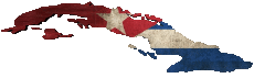 Drapeaux Amériques Cuba Carte 