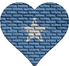 Banderas África Somalia Corazón 
