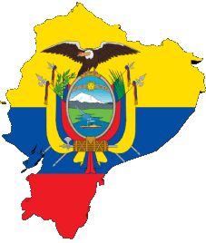 Drapeaux Amériques Equateur Carte 