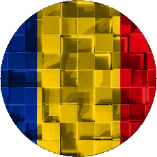 Flags Europe Romania Round 