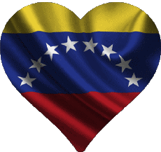 Banderas América Venezuela Corazón 