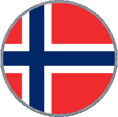 Drapeaux Europe Norvège Rond 