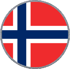 Fahnen Europa Norwegen Runde 