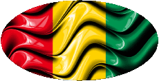 Flags Africa Guinea Oval 01 