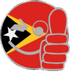 Fahnen Asien Osttimor Smiley - OK 