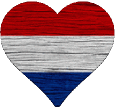 Banderas Europa Países Bajos Corazón 