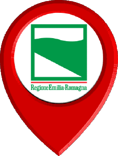 Flags Europe Italy Emilia-Romagna Location Pin 