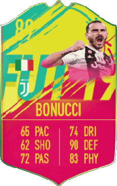 Multimedia Vídeo Juegos F I F A - Jugadores  cartas Italia Leonardo Bonucci 