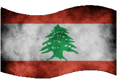 Fahnen Asien Libanon Rechteck 