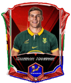Sport Rugby - Spieler Südafrika Team 2025 Cameron Hanekom 