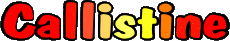Prénoms FEMININ - France C Callistine 