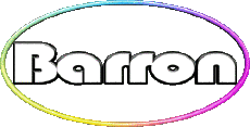 First Names MASCULINE -  UK - USA - IRL - AUS - NZ B Barron 
