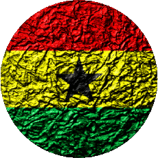 Flags Africa Ghana Round 