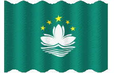 Fahnen Asien Macao Welligkeit 