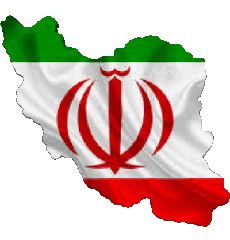 Banderas Asia Irán Mapa 