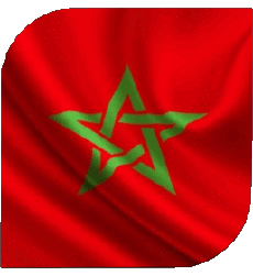 Flags Africa Morocco Square 