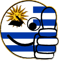 Banderas América Uruguay Smiley - OK 