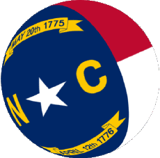 Fahnen Amerika U.S.A - States Carolina North Kugel - Würfel 