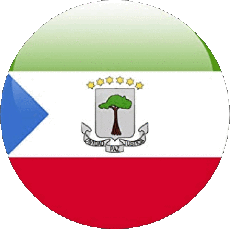 Flags Africa Equatorial Guinea Round 
