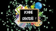Messages French Bonne Rentrée Animated Background 002 