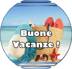 Nachrichten Italienisch Buone Vacanze Transparenter Hintergrund 02 