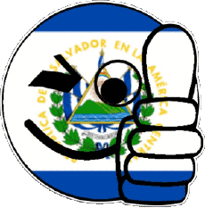 Banderas América El Salvador Smiley - OK 