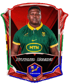 Sports Rugby - Joueurs Afrique du Sud Equipe 2025 Ntuthuko Mchunu 