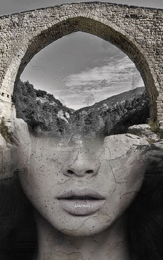 Humor - Fun GIF Artista George RedHawk - Noir et blanc 