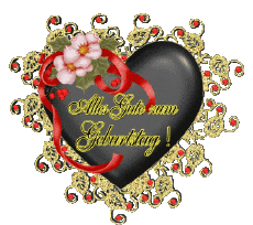 Messages German Alles Gute zum Geburtstag Herz 004 