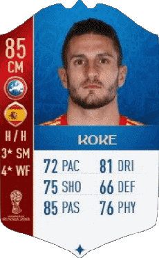 Multi Média Jeux Vidéo F I F A - Joueurs Cartes Espagne Jorge Resurrección - Koke 