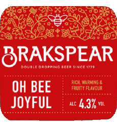 oh bee joyful-Boissons Bières Royaume Uni Brakspear 