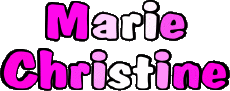 Prénoms FEMININ - France M Composé Marie Christine 