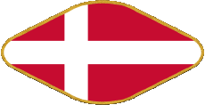 Fahnen Europa Dänemark Oval 