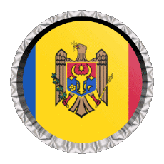 Bandiere Europa Moldova Rotondo - Anelli 