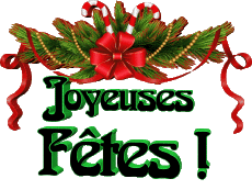 Nachrichten Französisch Joyeuses Fêtes (Noël) Serie 08 