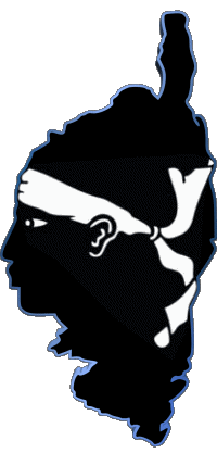 Drapeaux France Régions Corse carte 