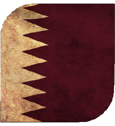 Bandiere Asia Qatar Quadrato 