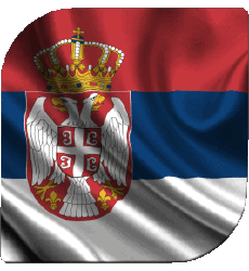 Fahnen Europa Serbien Platz 