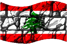 Flags Asia Lebanon Rectangle 