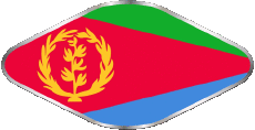 Fahnen Afrika Eritrea Oval 02 