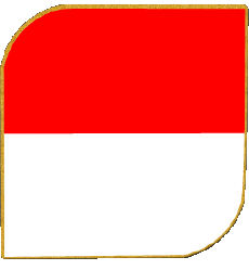 Bandiere Asia Indonesia Quadrato 