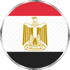 Bandiere Africa Egitto Tondo 
