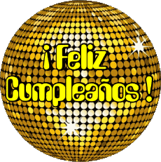 Nachrichten Spanisch Feliz Cumpleaños Abstracto - Geométrico 013 