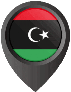 Bandiere Africa Libia Epingle de Localisation 
